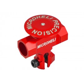 Precision CNC Aluminum Main Rotor Hub w/ Button (RED) - OMP Hobby M2 V1 / V2 / EXP