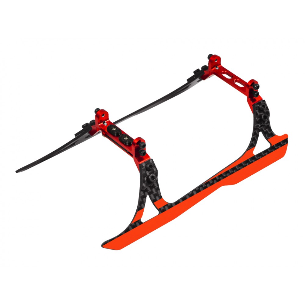 Aluminum/Carbon Fiber Landing Gear "A" Style (RED) - OMP Hobby M2 V2 / EXP / EVO / MK2