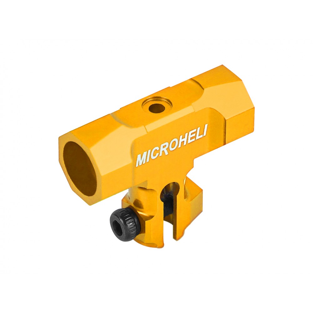 Precision CNC Aluminum Main Rotor Hub (GOLD) - OMP Hobby M2 V1 / V2 / EXP