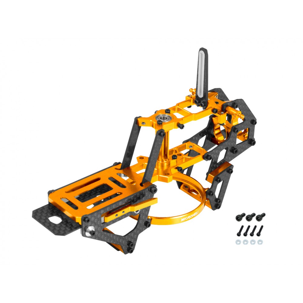Aluminum/Carbon Fiber Main Frame (GOLD) - OMP Hobby M2 V2 / EXP