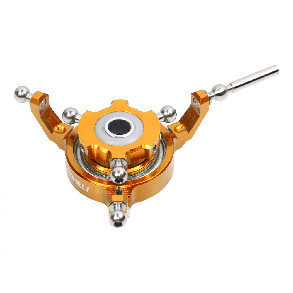 CNC Aluminum Swashplate (GOLD)(For MH Triple Blade Conversion Set OMP M2)