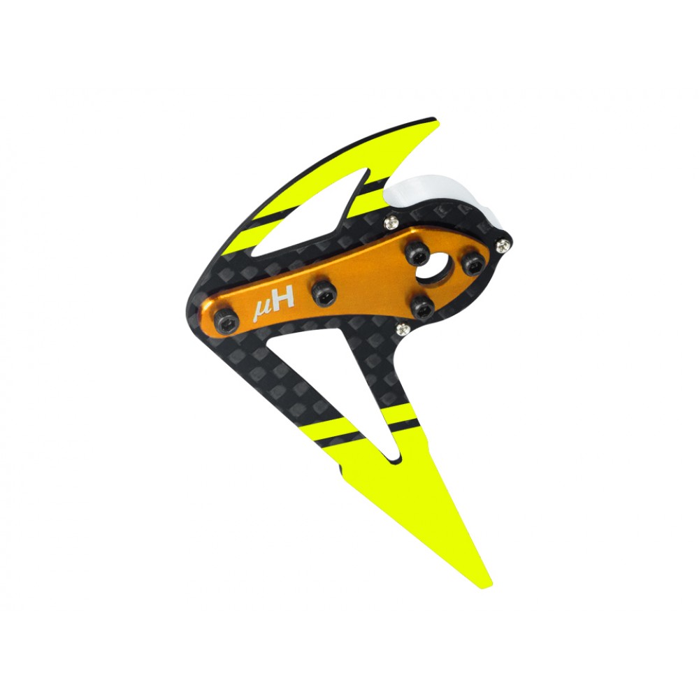 Aluminum/Carbon Fiber Tail Motor Mount w/ Fin Set (GOLD) - OMP Hobby M2 V2 / EXP