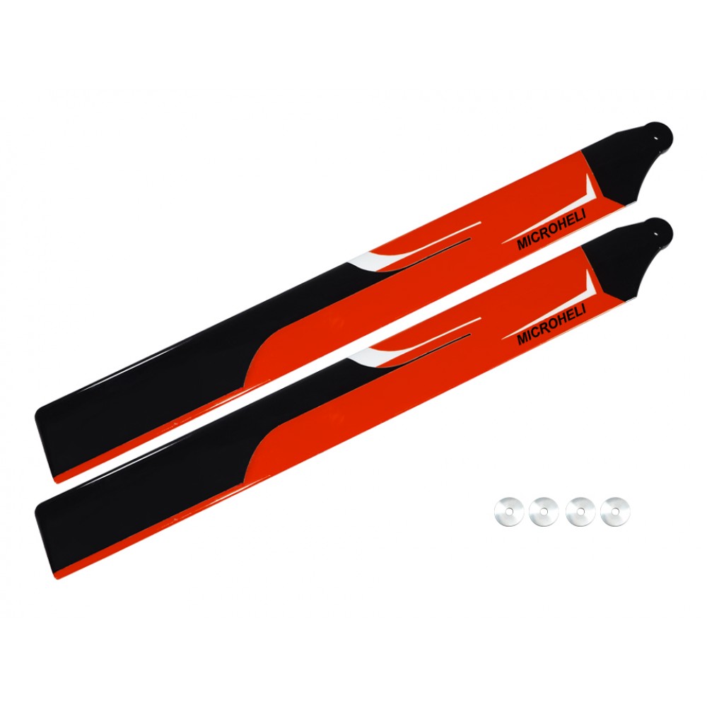 Carbon Plastic Main Blade 180mm (RD) - OMP Hobby M2 V2 / EXP