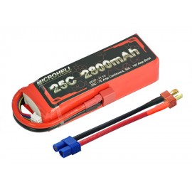 Li-Po 2800mAh 11.1V 25C With T-Plug / EC3