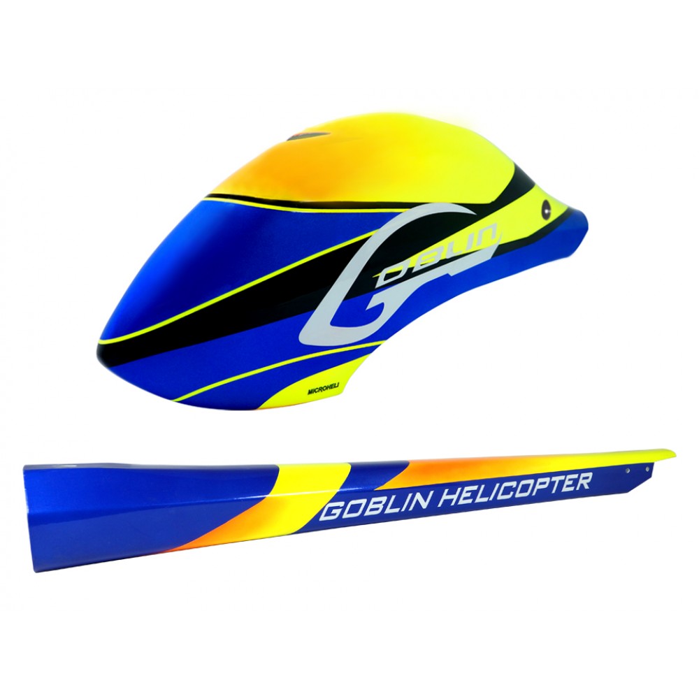 Airbrush Fiberglass Blue Arrow Fuselage - GOBLIN 380