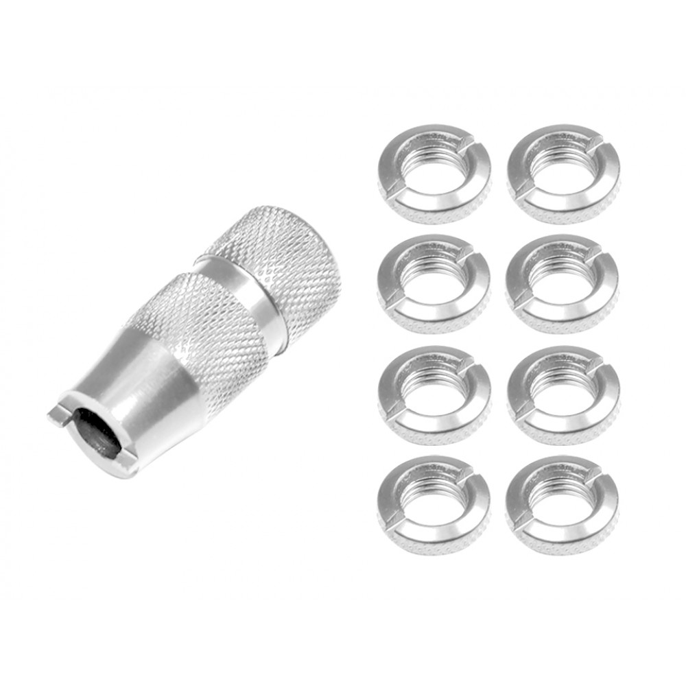 Aluminum Transmitter Switch Nuts for Spektrum DX Series