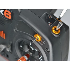 Aluminum Transmitter Switch Nuts (RED) for Spektrum DX Series