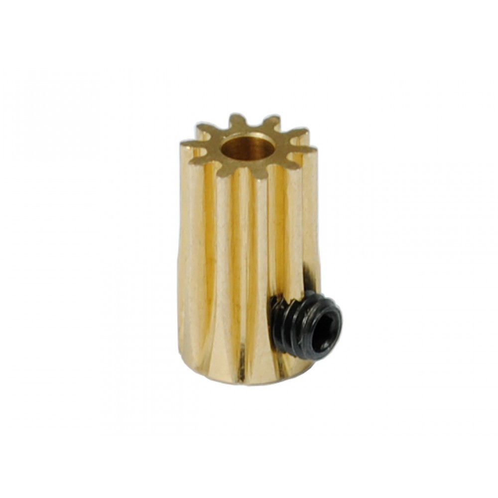 CNC Brass Pinion 10T 0.5M 2.3/3.0mm Bore