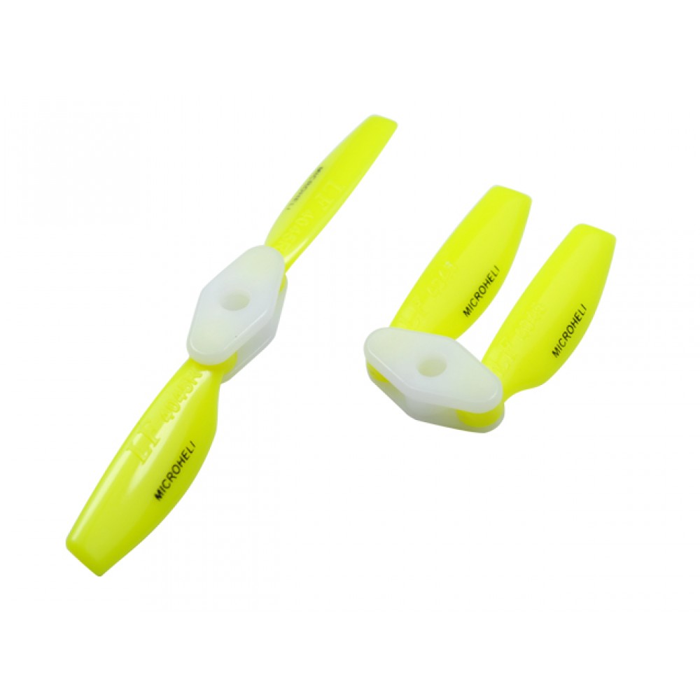 Plastic Folding 2-Blade Propeller 4045 CW/CCW w/Bracket (YELLOW)