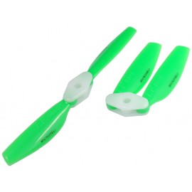 Plastic Folding 2-Blade Propeller 5045 CW/CCW w/Bracket (GREEN)