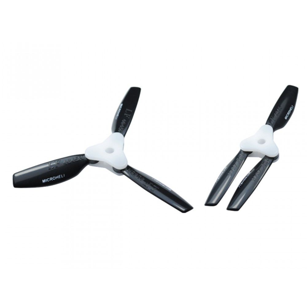 Plastic Folding 3-Blade Propeller 4045 CW/CCW w/Bracket (BLACK)
