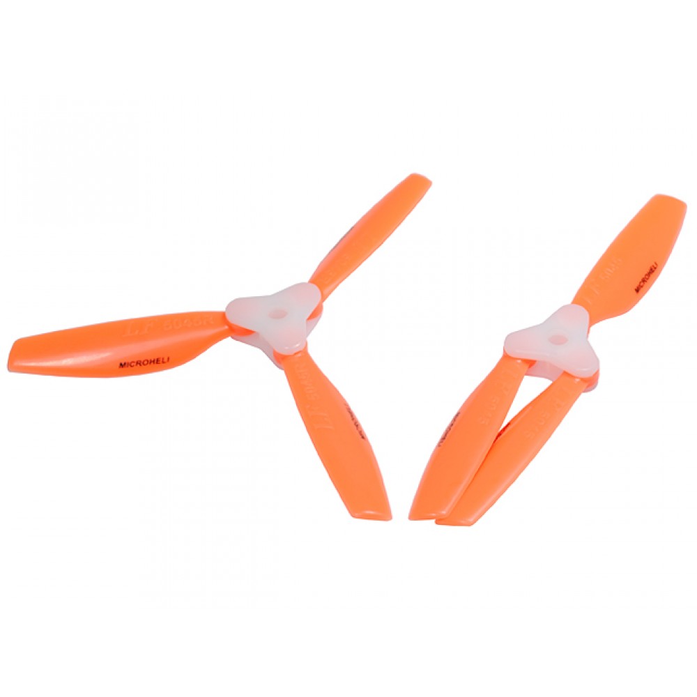 Plastic Folding 3-Blade Propeller 5045 CW/CCW w/Bracket (ORANGE)