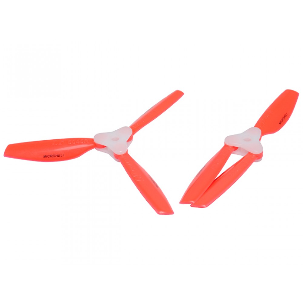 Plastic Folding 3-Blade Propeller 5045 CW/CCW w/Bracket (RED)