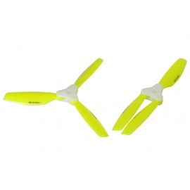 Plastic Folding 3-Blade Propeller 5045 CW/CCW w/Bracket (YELLOW)