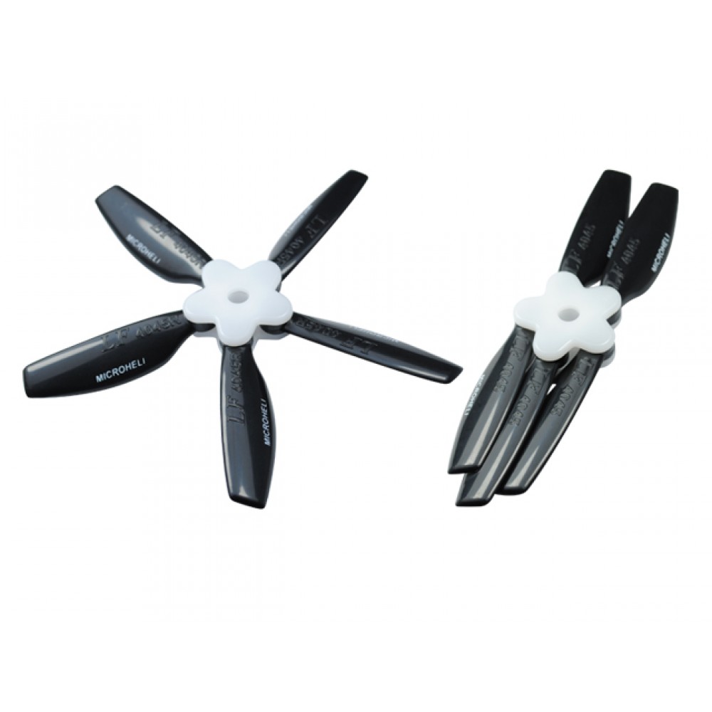 Plastic Folding 5-Blade Propeller 4045 CW/CCW w/Bracket (BLACK)