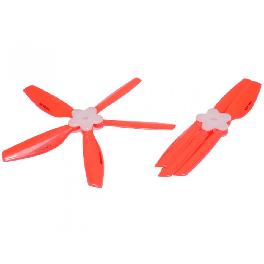 Plastic Folding 5-Blade Propeller 5045 CW/CCW w/Bracket (RED)