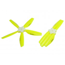 Plastic Folding 5-Blade Propeller 5045 CW/CCW w/Bracket (YELLOW)