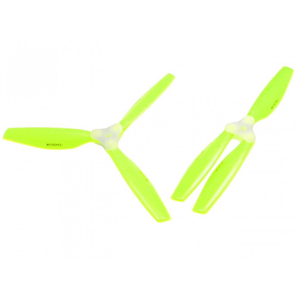 Plastic Folding 3-Blade Propeller 6045 CW/CCW w/Bracket (YELLOW)