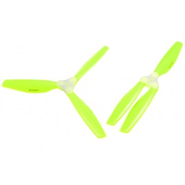 Plastic Folding 3-Blade Propeller 6045 CW/CCW w/Bracket (YELLOW)