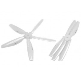 Plastic Folding 5-Blade Propeller 6045 CW/CCW w/Bracket (WHITE)