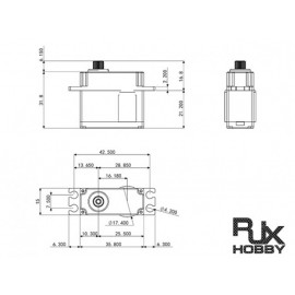 RJX HV Mini Servo FS0390HV (15Wx36Lx31.5H) - GOBLIN 500