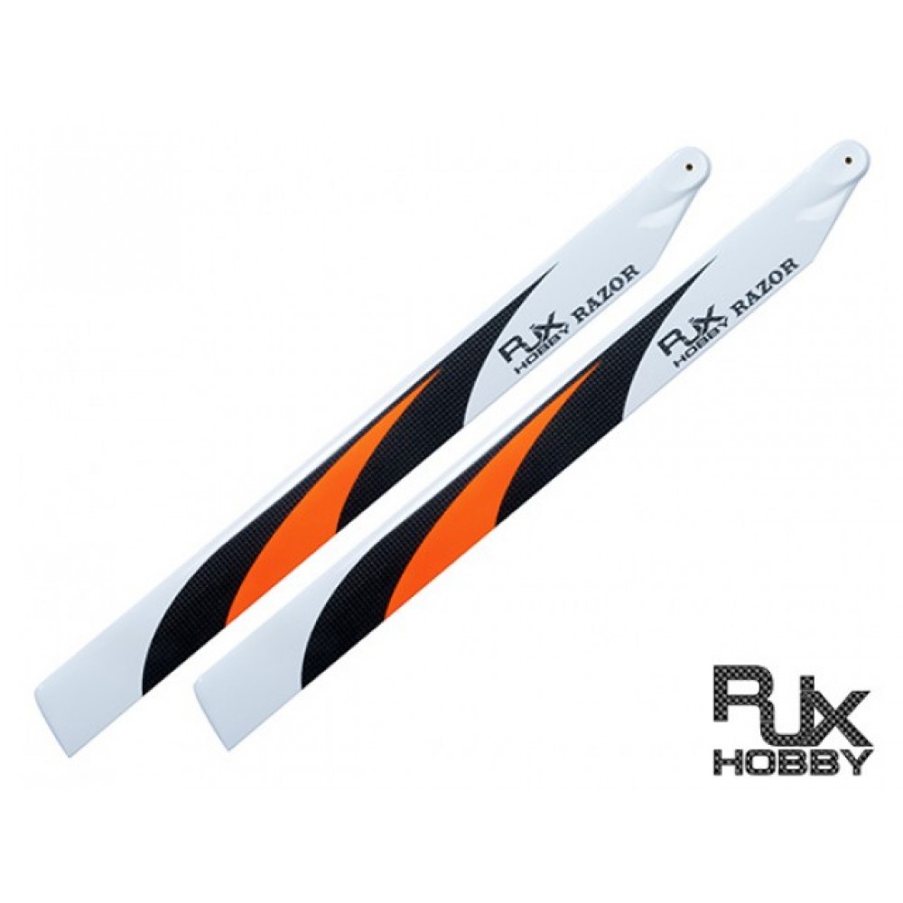 RJX Razor 500mm Premium Carbon Fiber Main Blades R500O (Orange)
