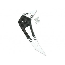 Carbon Fiber Vertical Fin (WHITE) - SPYDER 300I