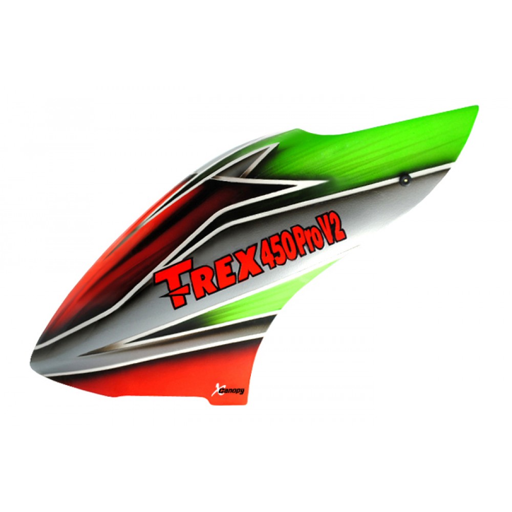 XCanopy Airbrush Fiberglass Commando Canopy - TREX 450 PRO V2