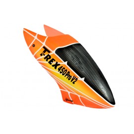 XCanopy Airbrush Fiberglass Sunrise Light Canopy - TREX 450 PRO V2