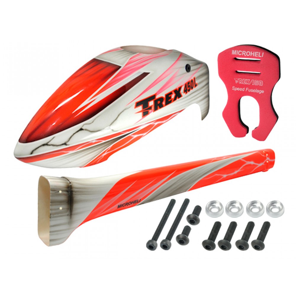 Airbrush Fiberglass Speed King Fuselage - T-REX 450L