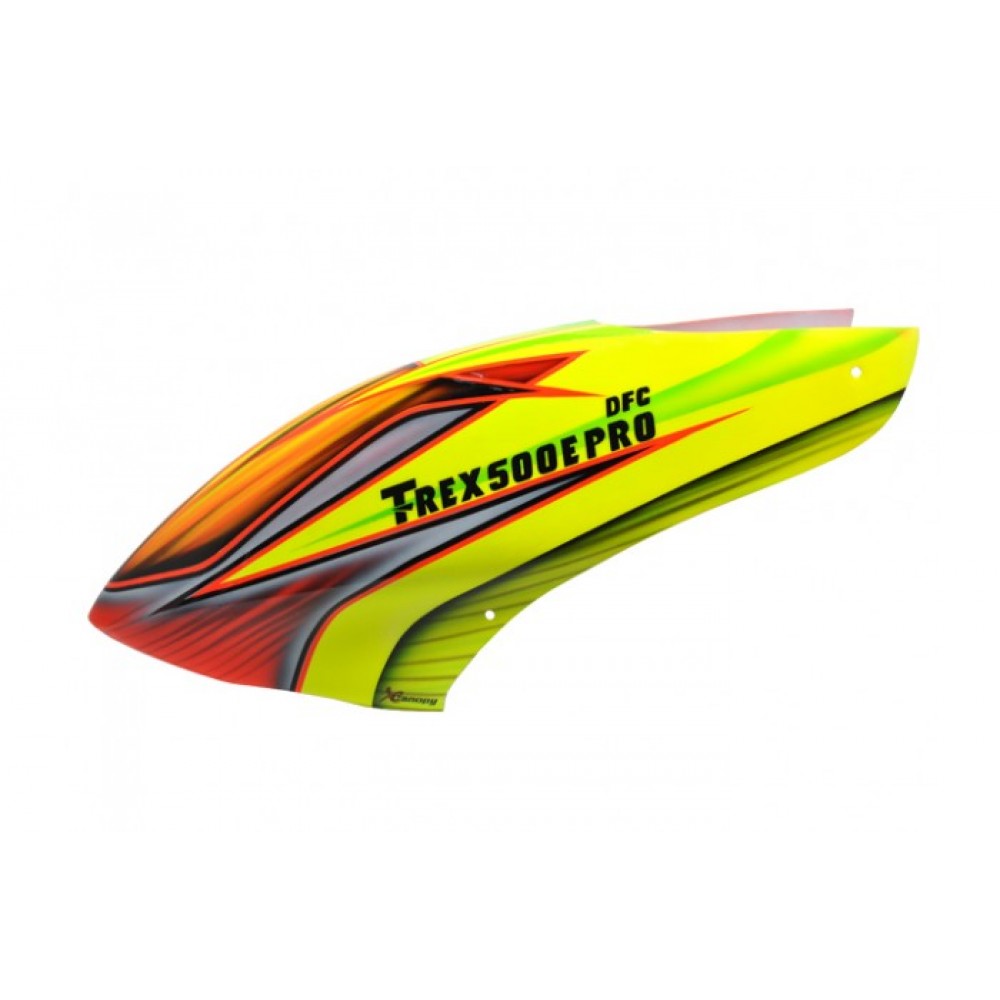 XCanopy Airbrush Fiberglass Flame Field Canopy - TREX 500E PRO DFC
