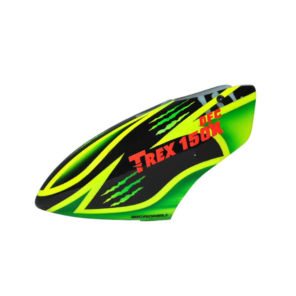 Airbrush Fiberglass Green Scratch Canopy - T-REX 150X