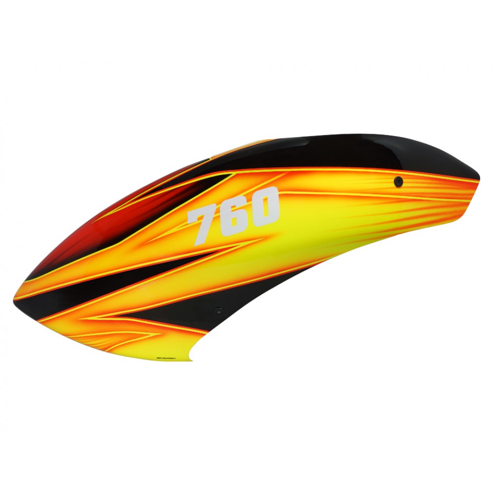 Airbrush Fiberglass Lava River Canopy - T-REX 700E/700L/700X/760X