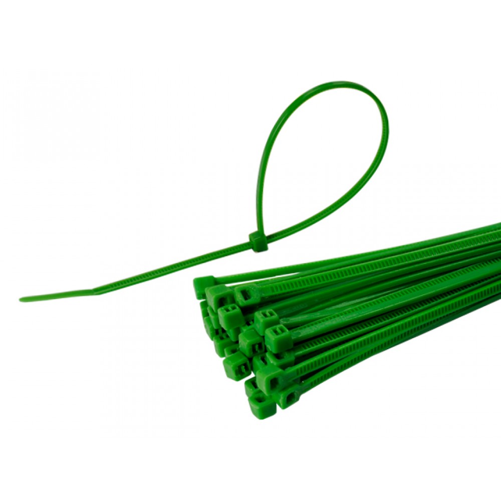 Nylon Cable Tie Wraps 200x2.5mm (GREEN) (30pcs)