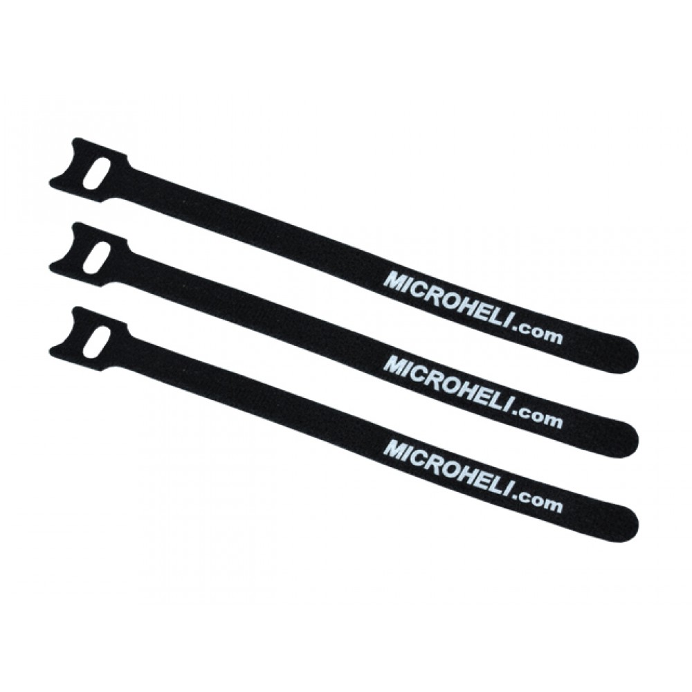 Double Sided Battery Strap 200x12mm (BLACK)