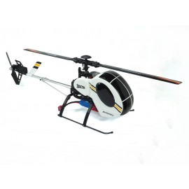 Airbrush Fiberglass Hughes 300 Scale w/ Landing Gear - WLTOYS V950