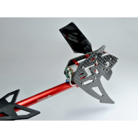 Carbon Fiber Tail Gear Case (RED) - WLTOYS V950