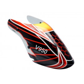 Airbrush Fiberglass Red Laser Canopy - WLTOYS V950