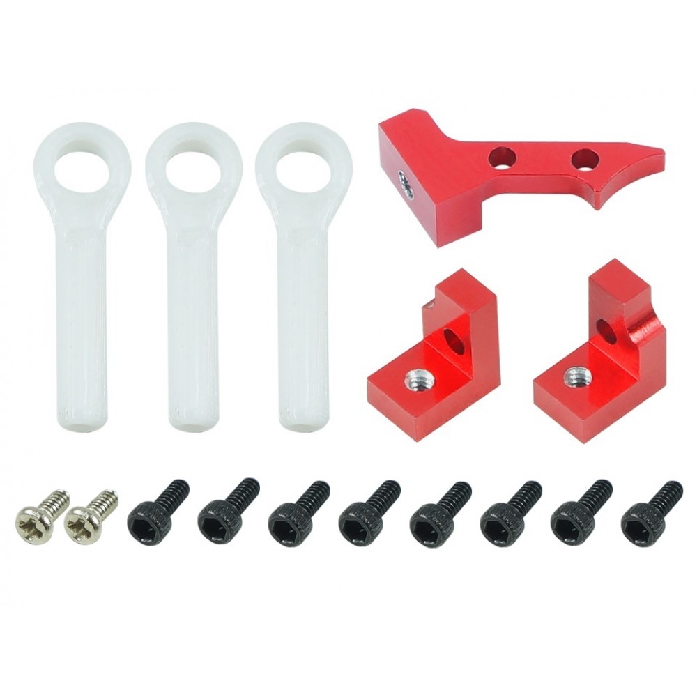 EMAX ES08MD II Servo Mount Set (RED)(for MICROHELI frames - WLTOYS V950)