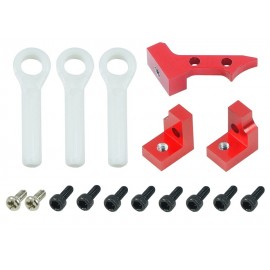 EMAX ES08MD II Servo Mount Set (RED)(for MICROHELI frames - WLTOYS V950)