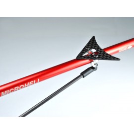 Aluminum Tail Boom Support Mount w/ Fin (RED) - WLTOYS V950