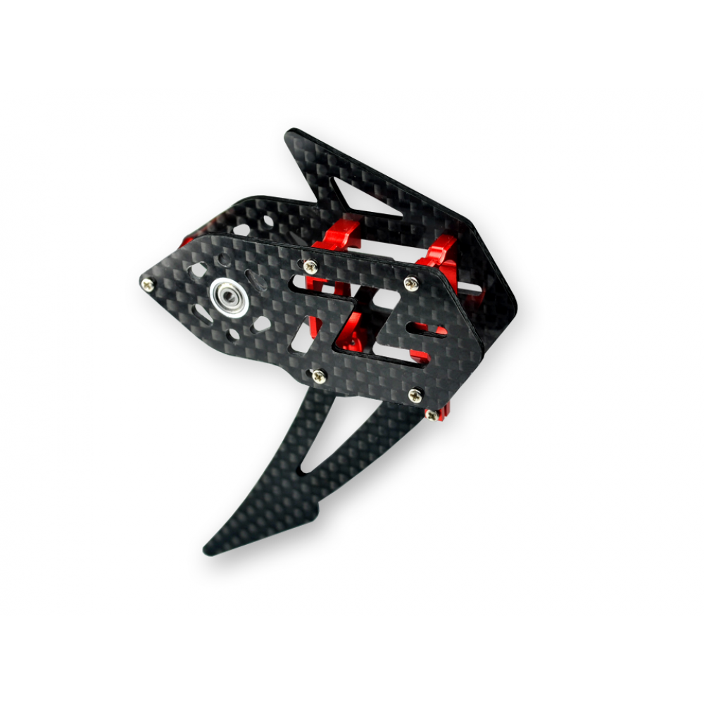 Carbon Fiber Tail Gear Case (RED) - WLTOYS V950