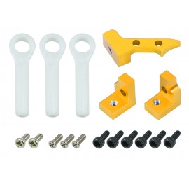 EMAX ES08MD II Servo Mount Set (GOLD) (for MICROHELI frames - WLTOYS V950)