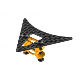 Aluminum Tail Boom Support Mount w/ Fin (GOLD) - WLTOYS V950