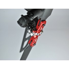Aluminum Double Bearing Tail Blade Grip Arm set (RED) - WALKERA V450D03