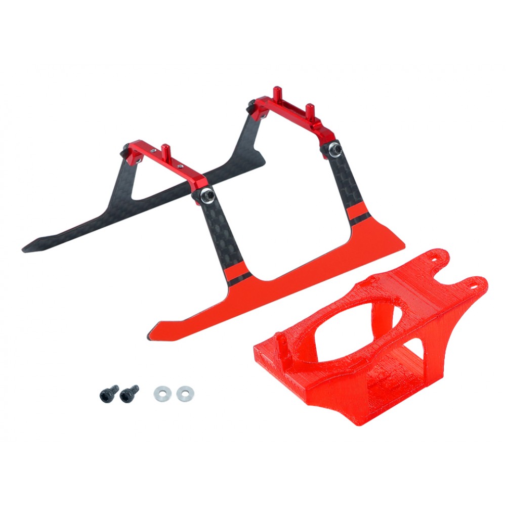 Aluminum/Carbon Fiber Landing Gear Set (RED) - XK K130