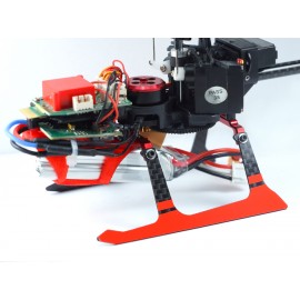 Aluminum/Carbon Fiber Landing Gear Set (RED) - XK K130